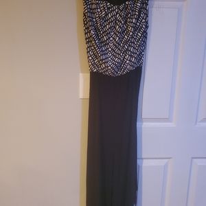 Black and white jumpsuit